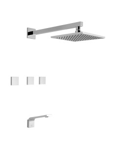 Chaltén Juego para Bañera y Ducha Cromo – FV 0103/H4-CR